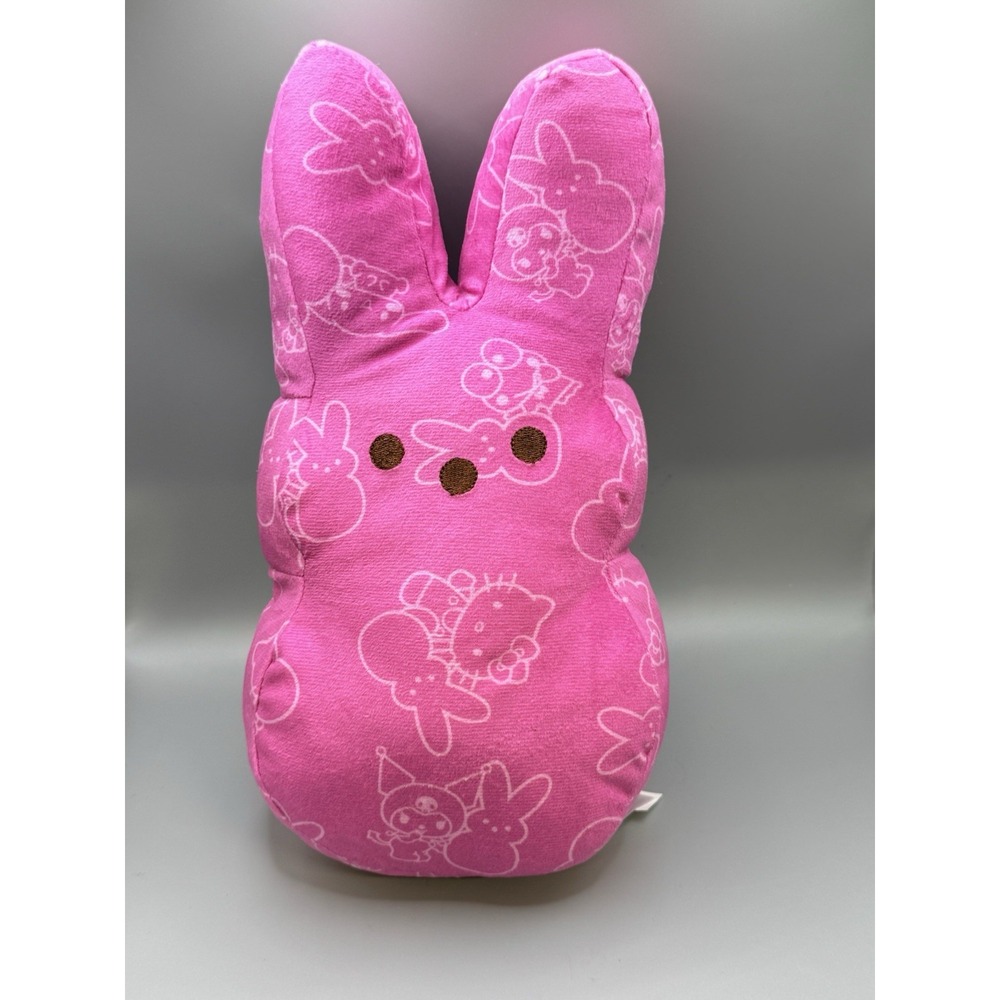 Peeps x Hello Kitty & Friends Pink Easter Bunny All Over Pattern Plush 12"